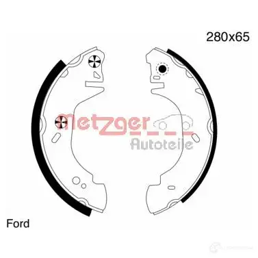 Барабанные тормозные колодки, комплект METZGER 4250032414979 0V O2R mg643 1011898