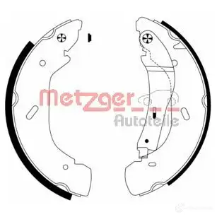 Барабанные тормозные колодки, комплект METZGER 3M31IR 6 1011975 4250032443696 mg957