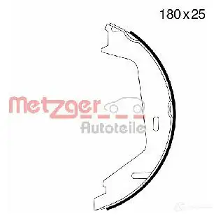 Барабанные колодки METZGER 1012014 MG 998 HK15 V 4250032444082 изображение 0