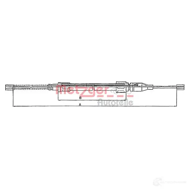 Трос ручника METZGER 10.745 HKQFYK 31607 458 993510