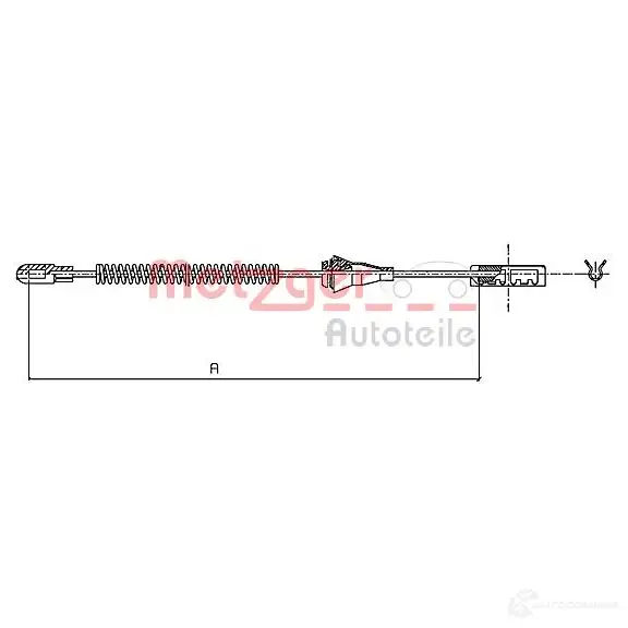 Трос ручника METZGER 11.5959 AB QKUK 4250032406899 994691