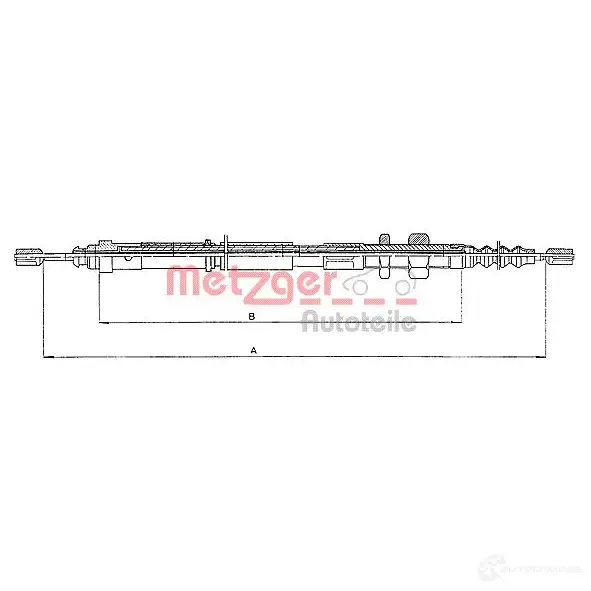 Трос ручника METZGER 10.4652 CGOLW8 R 993318 4250032401726