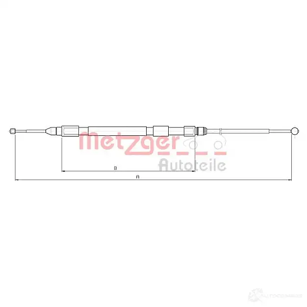 Трос ручника METZGER 993278 Y72K RV 4250032442125 10.4232