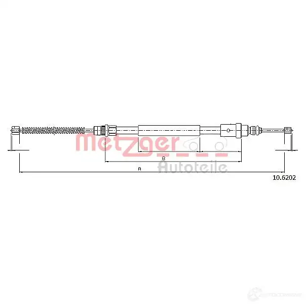 Трос ручника METZGER 10.6202 ISWOJBO 10 .6214 993424