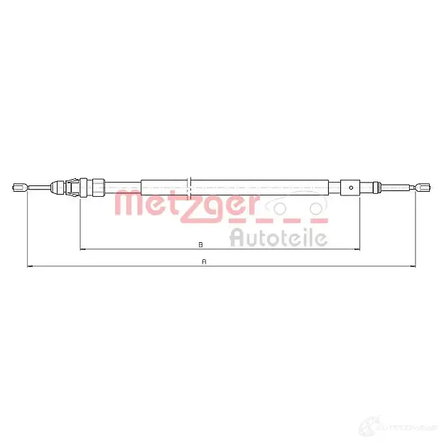 Трос ручника METZGER FY 0L4 10.4523 993299 4250032460464