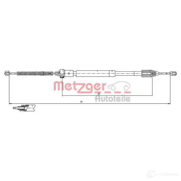 Трос ручника METZGER 11.6597 4250032442651 994712 G3 80H