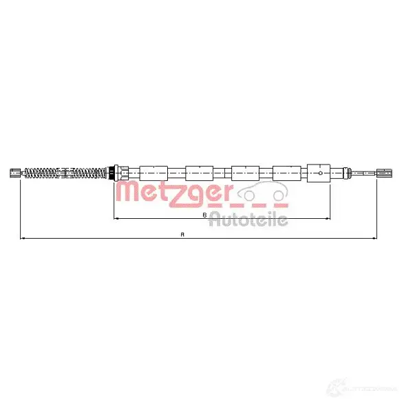 Трос ручника METZGER 2DH8X 4 10.602 993403 4250032402310