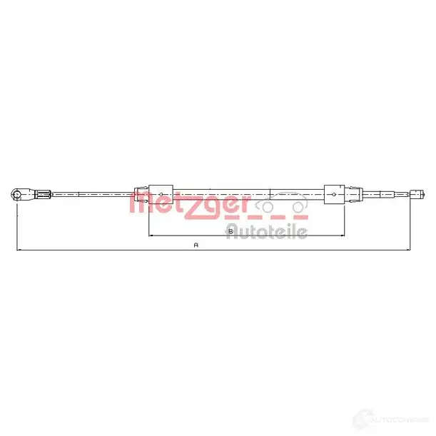 Трос ручника METZGER 9PZL 8W 4250032403850 10.9321 993583