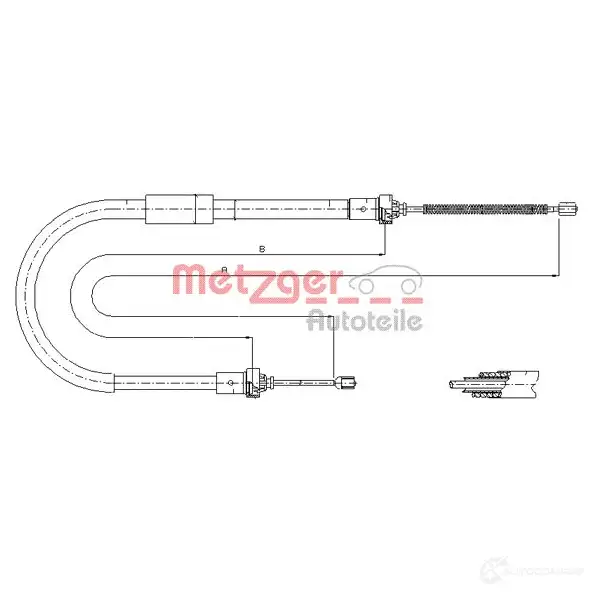 Трос ручника METZGER 994701 48PPO N 4250032442668 11.6573
