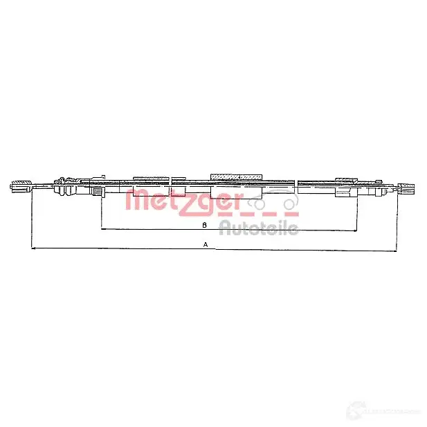 Трос ручника METZGER 993305 2 9XQKF 10.4571 4250032401597