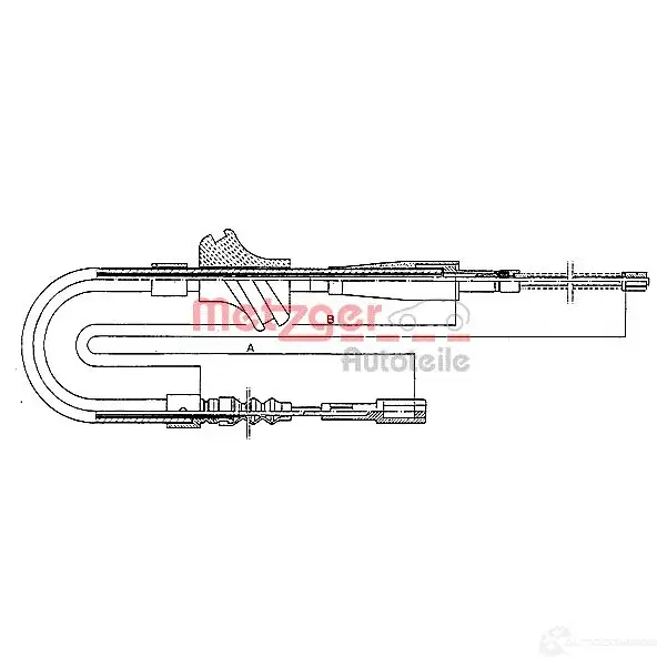 Трос ручника METZGER 993258 4250032401269 1J42F H 10.409