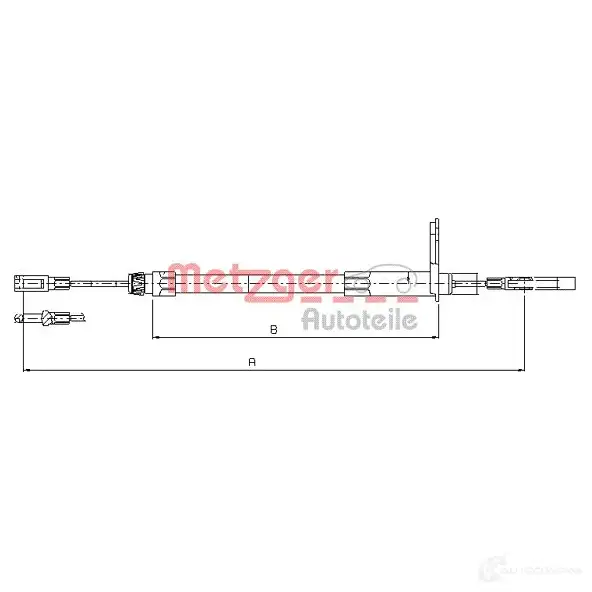 Трос ручника METZGER 10.9432 4250032403959 993601 ZM 5ACE