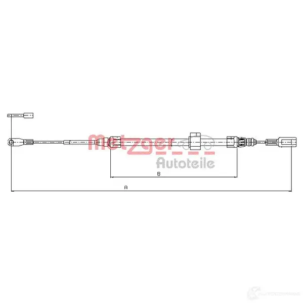 Трос ручника METZGER 4250032428440 10.9882 993641 7A4U3 UC