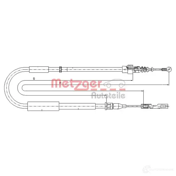 Трос ручника METZGER 993531 10.7514 PP J47I 4250032442040