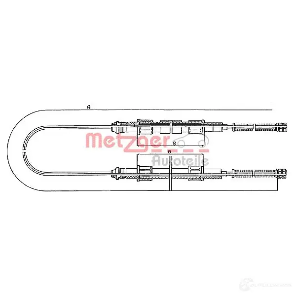 Трос ручника METZGER 4250032402884 993474 10.713 L1 S4JFF