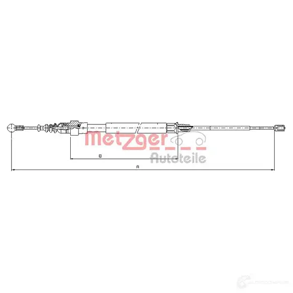 Трос ручника METZGER C9D 4B 4250032427597 993553 10.7625