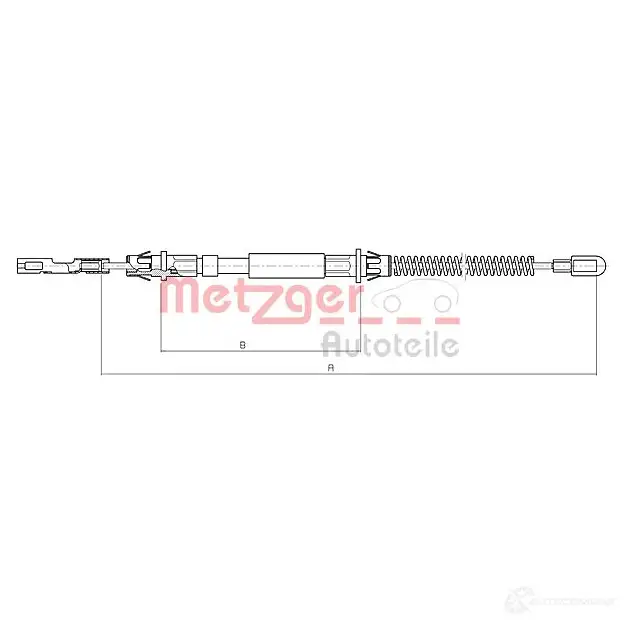 Трос ручника METZGER L5 I47W 993400 4250032421694 10.5972