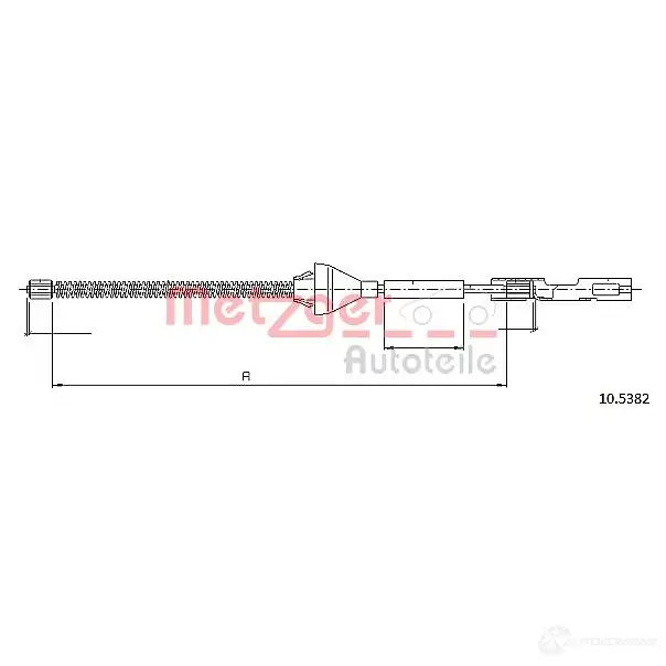 Трос ручника METZGER LLH II4 993392 4250032529574 10.5382