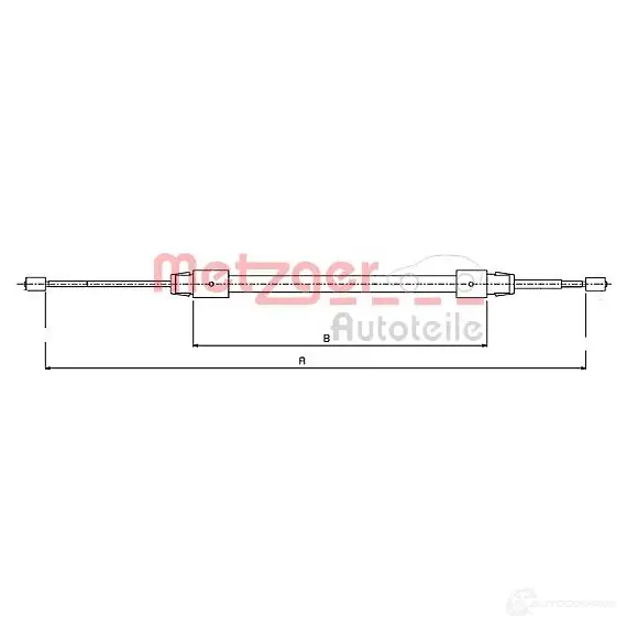 Трос ручника METZGER 4250032403867 993584 ANQZ8Y I 10.9322