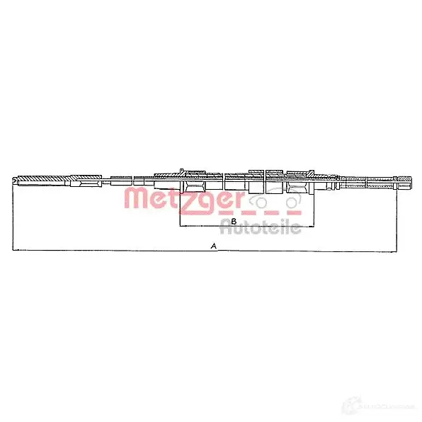 Трос ручника METZGER 10.740 XFDN2AJ 31 607408 993495