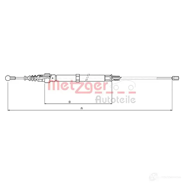 Трос ручника METZGER 10.7508 993527 GSF053I 10.750 5 изображение 0