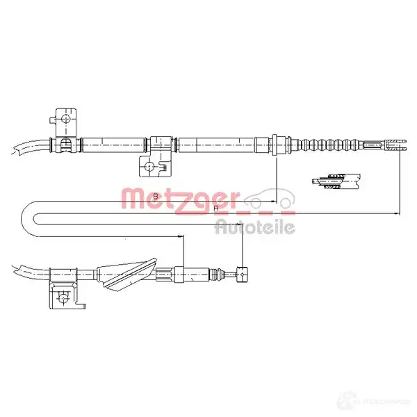 Трос ручника METZGER 17.4035 QP D7ZL 4250032409883 999218