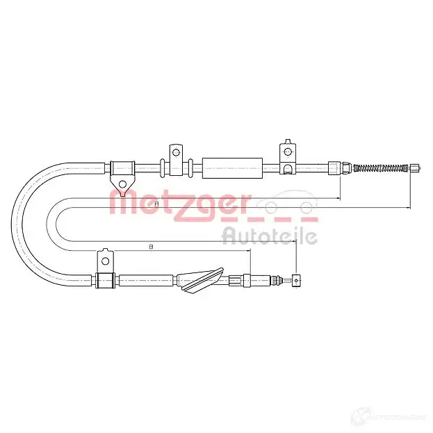 Трос ручника METZGER 993367 7GE PG 4250032422233 10.5236