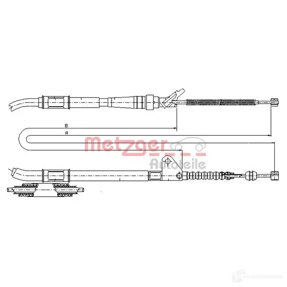 Трос ручника METZGER QP A5J 17.1467 4250032409555 999152