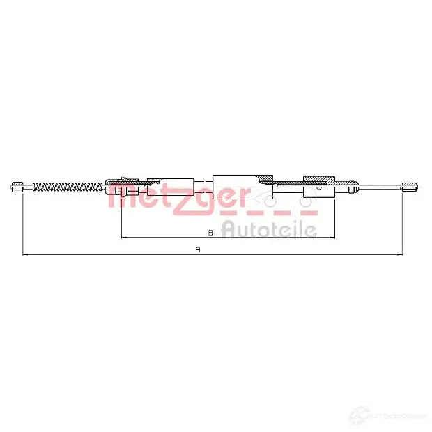 Трос ручника METZGER 993411 4250032402396 20ZJH 9 10.6028