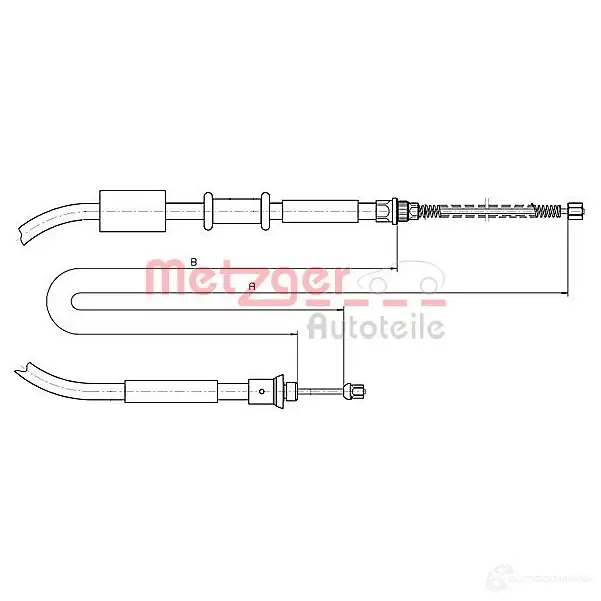 Трос ручника METZGER 4250032408114 996791 XQM RT 1281P2