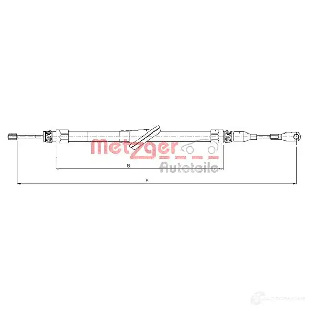 Трос ручника METZGER F77 DR 10.9433 993602 4250032403966