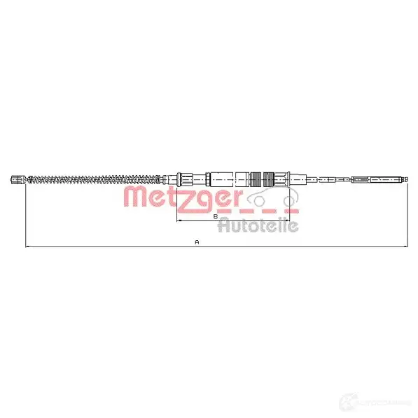 Трос ручника METZGER MZ MTU5 10.7409 4250032421670 993503