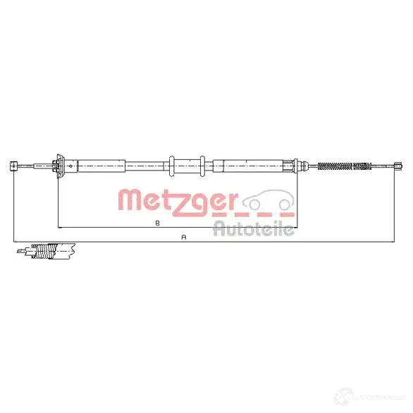 Трос ручника METZGER 12.0715 4250032442354 0QZK 9 996246