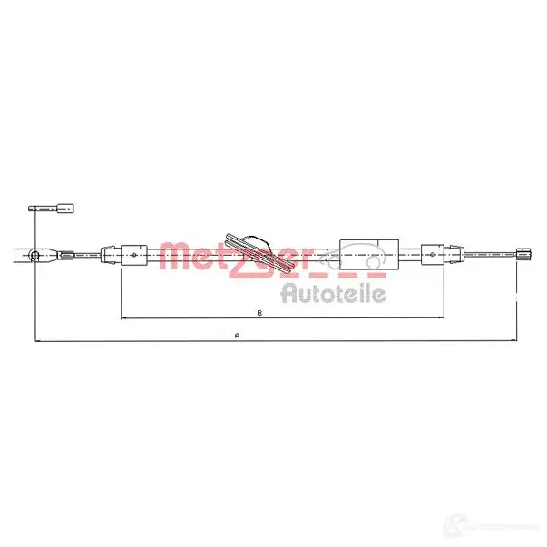 Трос ручника METZGER CKJRW 6B 10.9437 4250032436063 993606 изображение 0