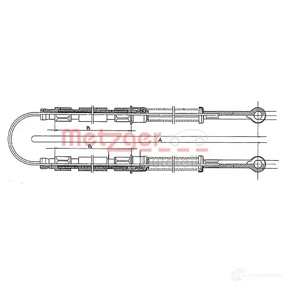 Трос ручника METZGER 12.103E 996277 4250032436759 7YI 9HK