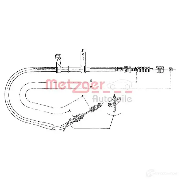 Трос ручника METZGER K3 4MI 999121 4250032409203 17.067 изображение 0