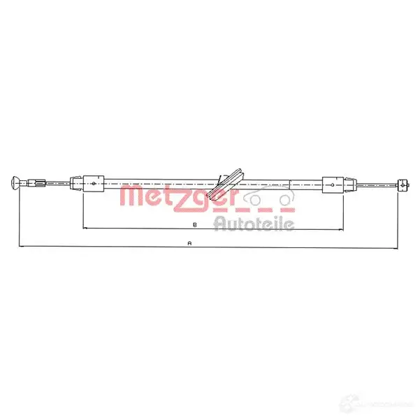 Трос ручника METZGER 73VI7 NN 10.9834 993624 4250032459871