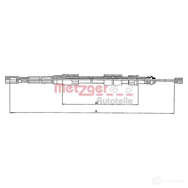 Трос ручника METZGER 993485 10.720 7AD DQP 4250032402990