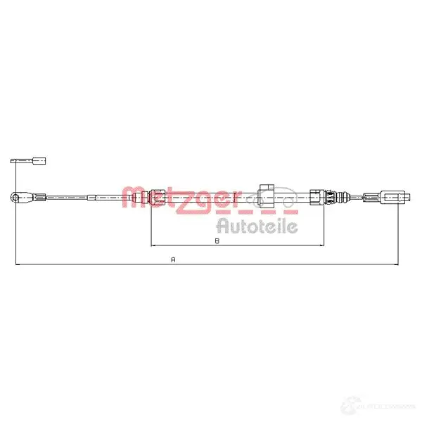 Трос ручника METZGER 993642 4250032428419 9Y 3LZY 10.9883 изображение 0