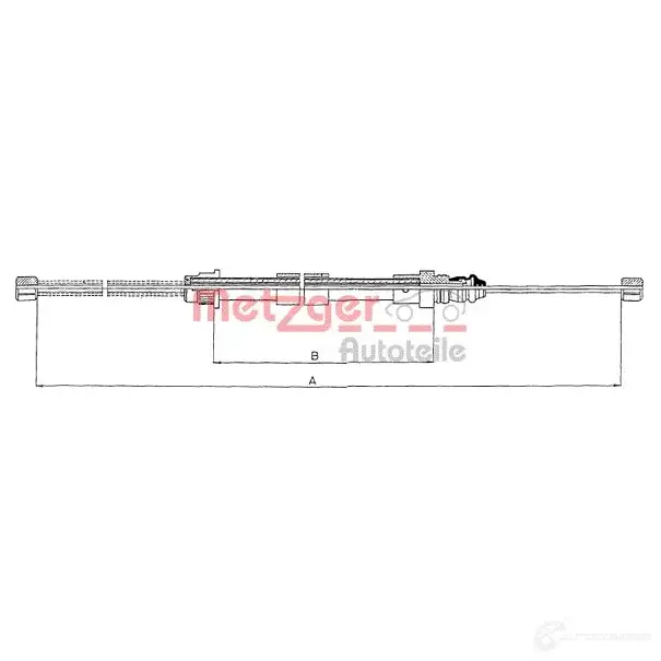 Трос ручника METZGER PEAX S2 11.6673 4250032407230 994718