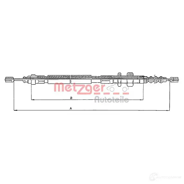 Трос ручника METZGER 10.4682 4250032401771 993326 H4LD YC