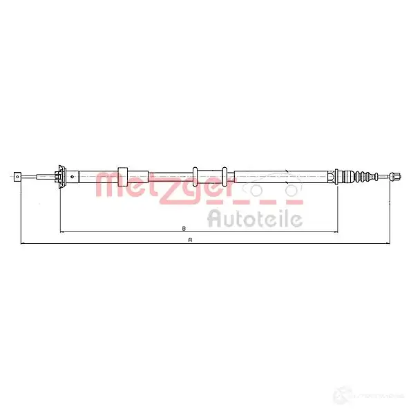 Трос ручника METZGER SDXN 27D 12.0727 4250032462338 996258 изображение 0