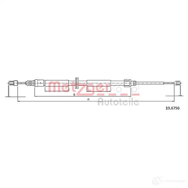 Трос ручника METZGER 993461 AZ F8L 4250032529529 10.6796
