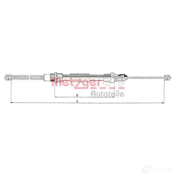 Трос ручника, стояночного тормоза METZGER 9VS 19 116581 4250032407094 994703