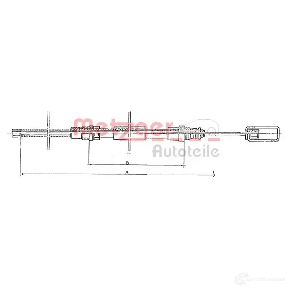 Трос ручника METZGER 994727 4250032407308 NKYPU 6 11.6762