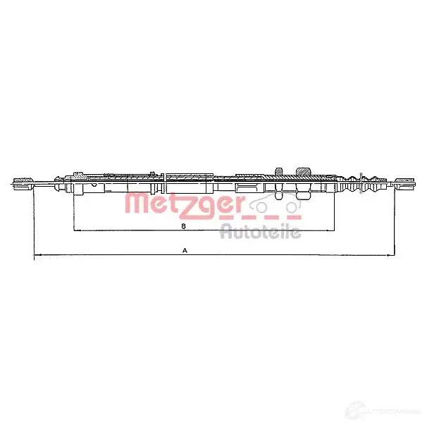 Трос ручника METZGER A YZ154 4250032401719 993317 10.4651