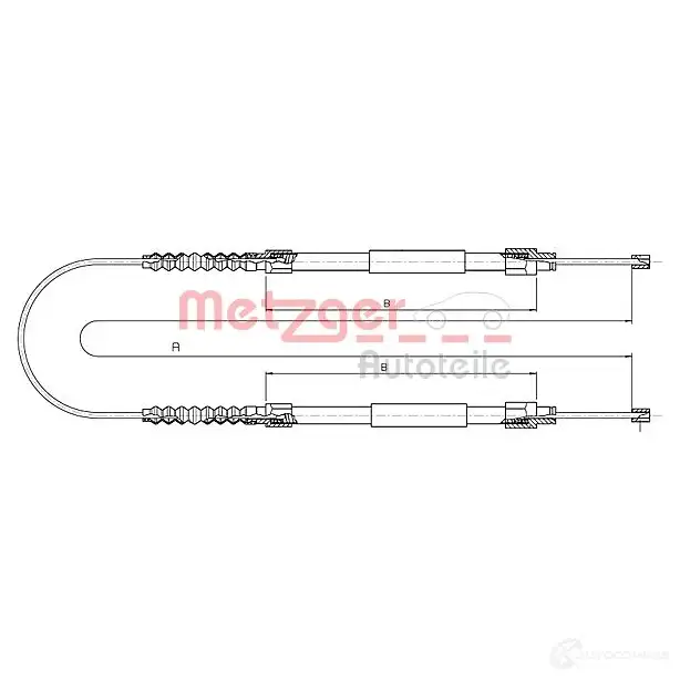 Трос ручника METZGER 1171.11 4250032442200 996112 K7Q 10