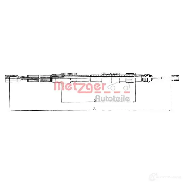 Трос ручника METZGER 993486 10.7211 4250032403003 PC4Z 7M