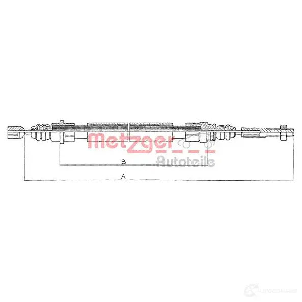 Трос ручника, стояночного тормоза METZGER 2NF EZF 994699 4250032407032 11608