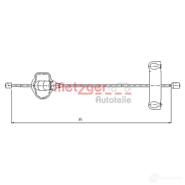 Трос ручника METZGER 8R9 MKMR 4250032406301 11.5501 994595